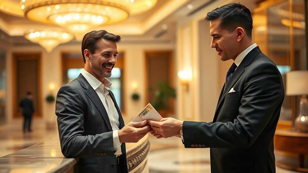gracious tip presentation etiquette