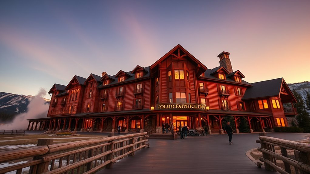 historic lodge in yellowstone