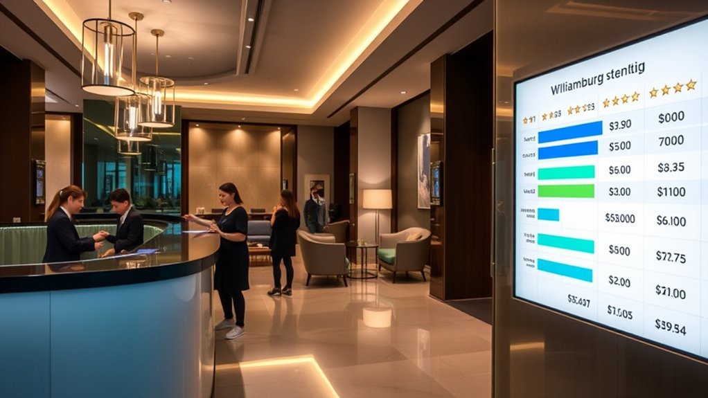 hotel costs by star rating