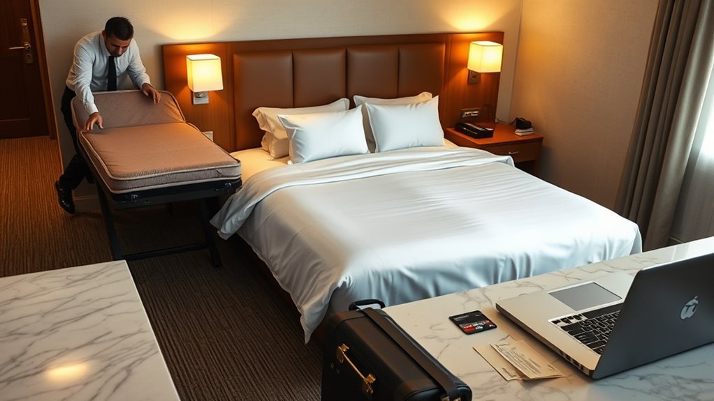 hotel rollaway bed fees