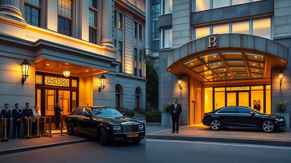 luxury hospitality brand contrasts