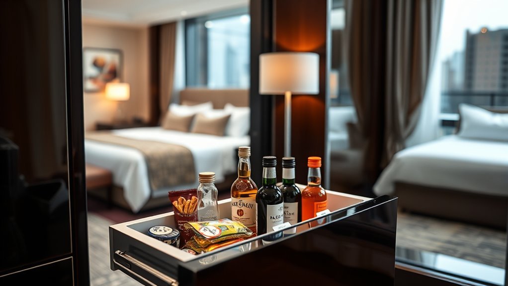 minibar costs by star ratings