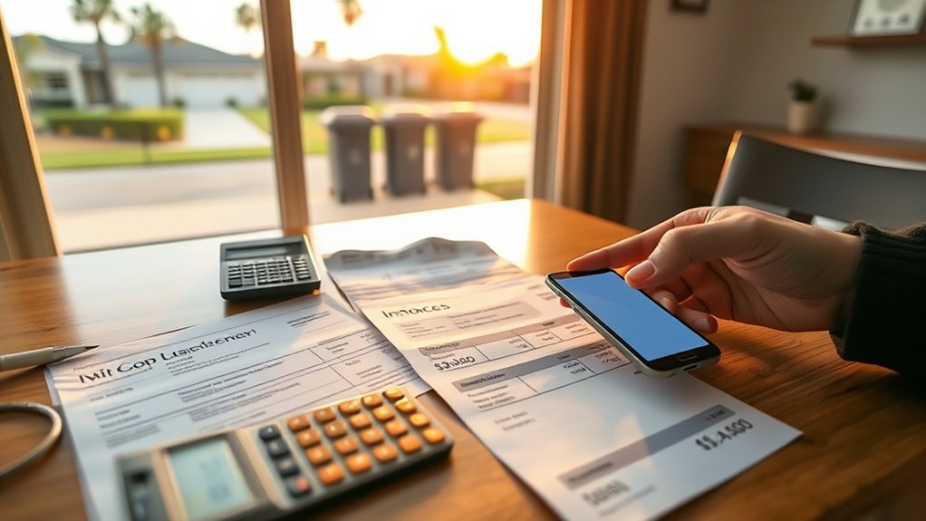 monthly utility cost breakdown