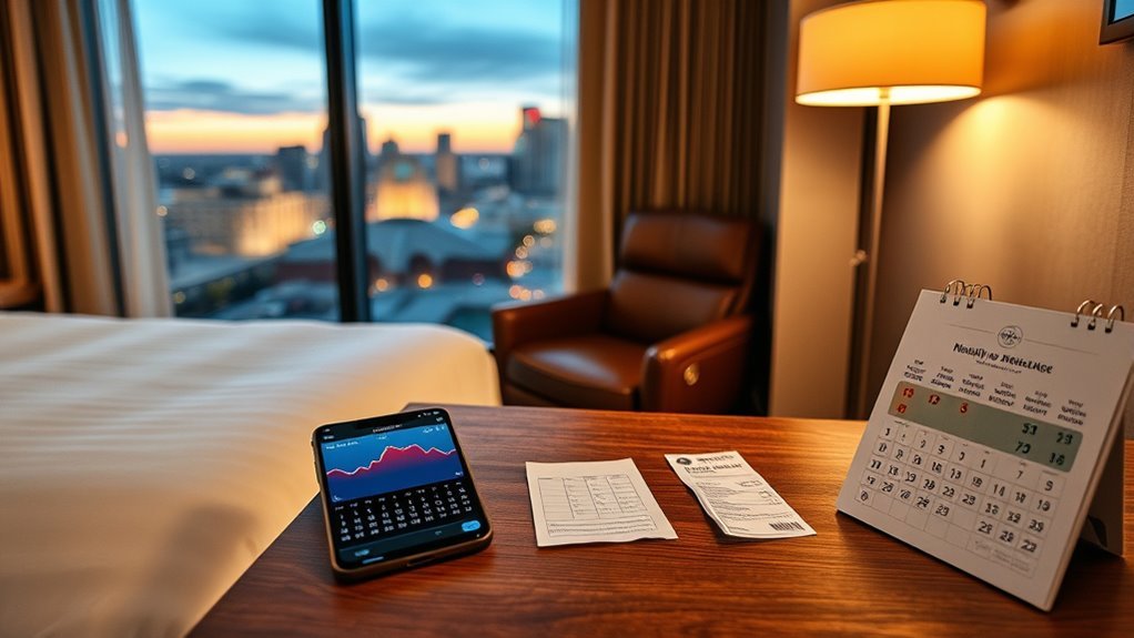 nashville hotel prices fluctuate monthly