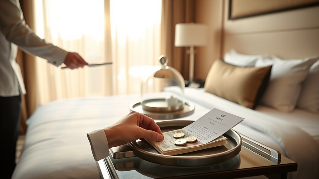 room service tipping guidelines