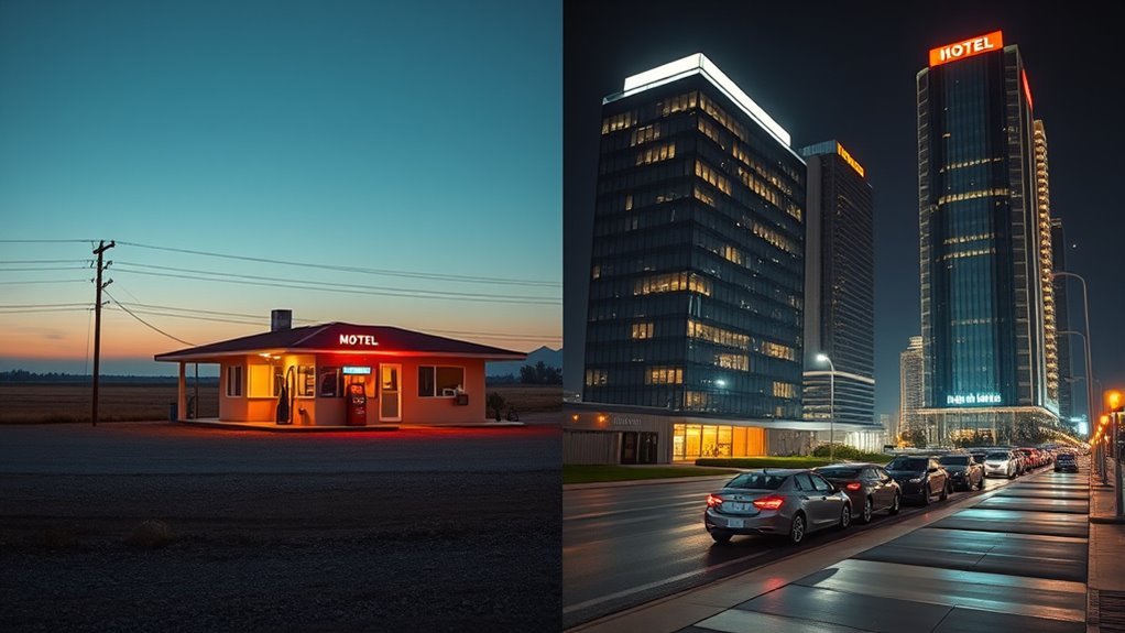 rural vs urban hotel costs
