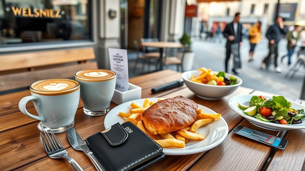 expensive dining and beverages