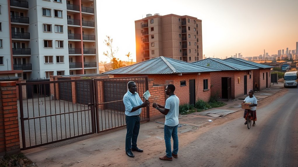 zambia house rent variations